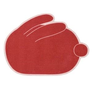 IKEA FÖSSTA FOSSTA Door Mat, Red Rabbit Bunny, 1’8”x2’4” (705.490.72) NEW